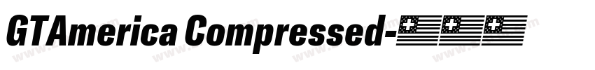 GTAmerica Compressed字体转换